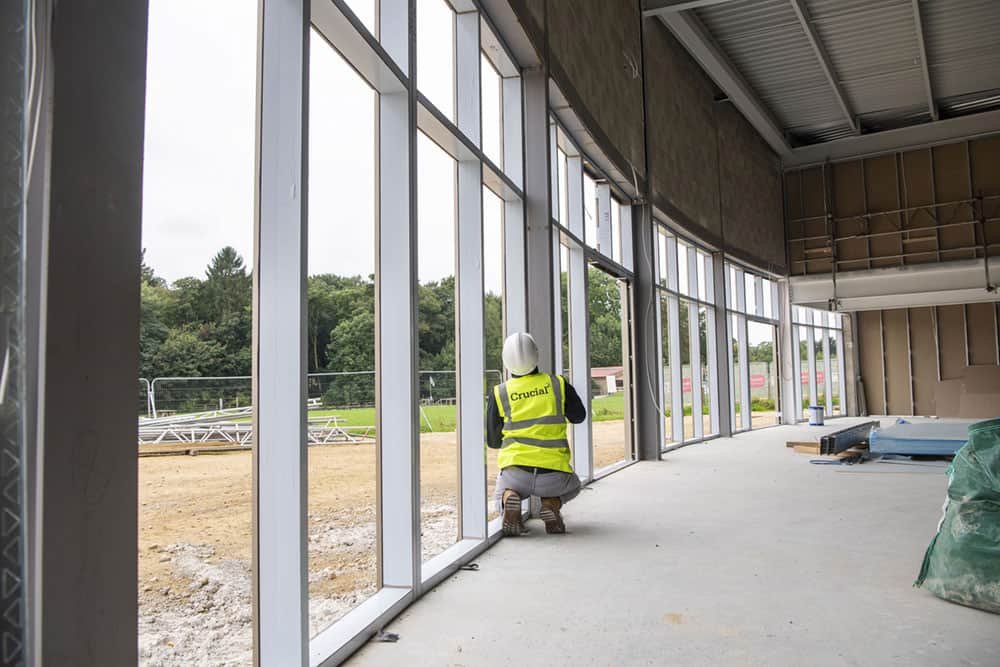 Maximise your space with an aluminium curtain wall installation